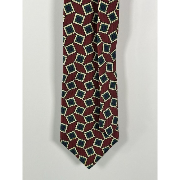 Tommy Hilfiger Other - Vintage Tommy Hilfiger Red 100% Silk Men's Neck Tie Made In Usa Italian Silk